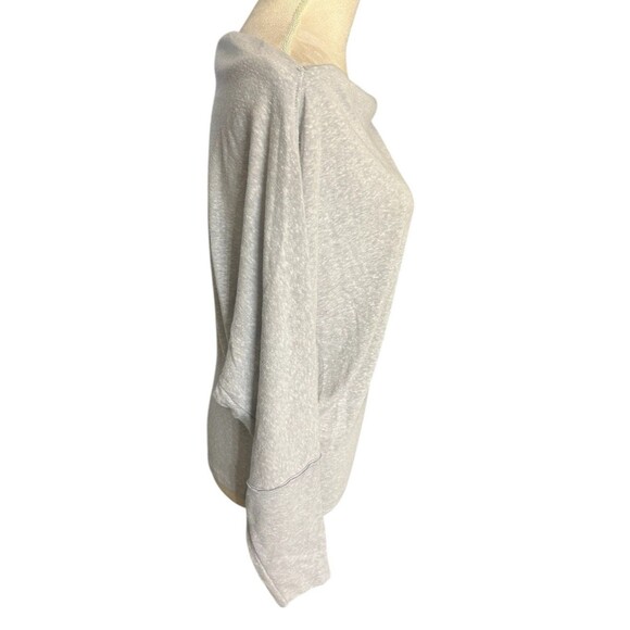 Free People We The Free Slouchy Gray Boat Neck Dolman Sleeve Pullover Top Sz M - Picture 7 of 11